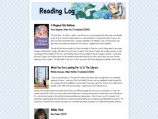 otaku/bookshelf screenshot