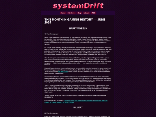 reviews/backloggd_archives/thismonthingaminghistory-jun25 screenshot