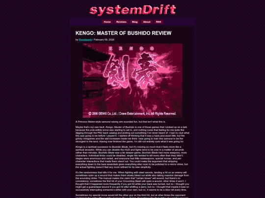 reviews/kengo screenshot