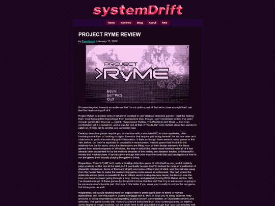 reviews/projectryme screenshot