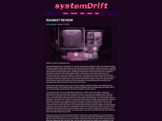 reviews/rauniot screenshot