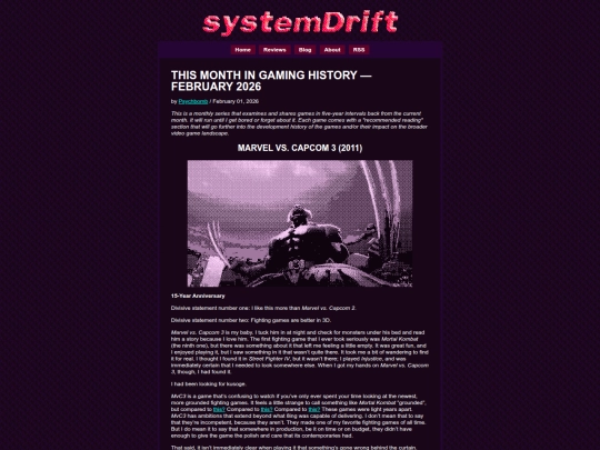 reviews/thismonthingaminghistory-feb2026 screenshot