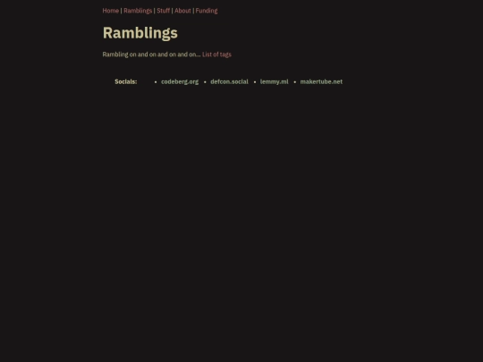 ramblings screenshot