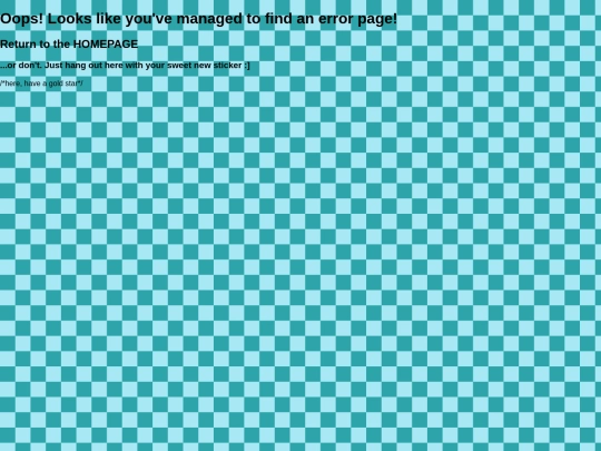 Error Page/Error screenshot