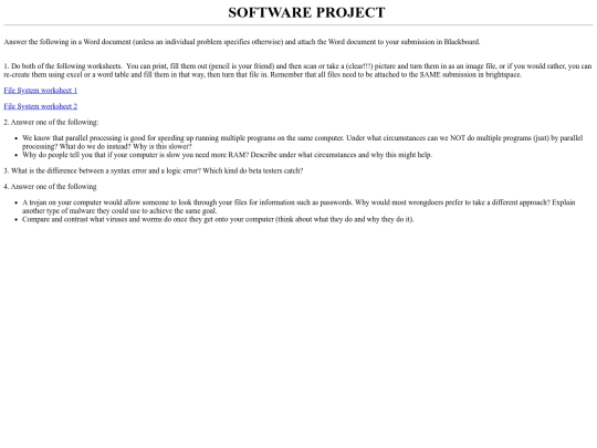 102/Assignments/SoftwareCwk screenshot