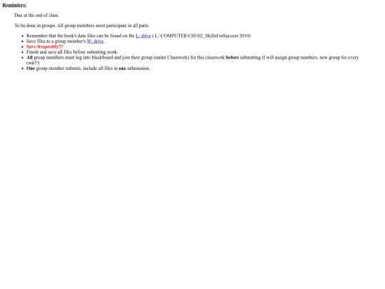102/info/cwkreminders screenshot