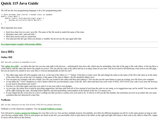 115/Java115 screenshot