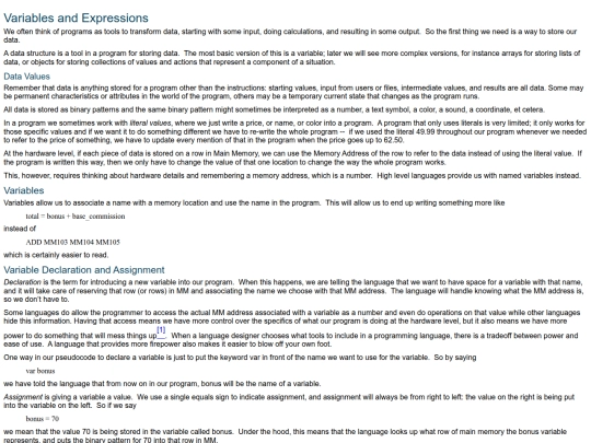 115/notes/115-02 Variables and Expressions screenshot