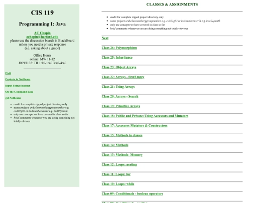 119/classes screenshot