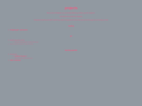 projects screenshot