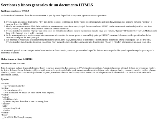 Seccionesylineas screenshot