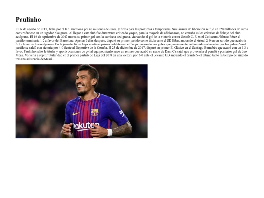 Barcelona/paulinho screenshot