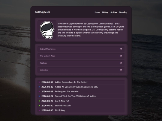 index screenshot