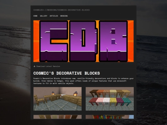 mods/Cosmics-Decorative-Blocks screenshot