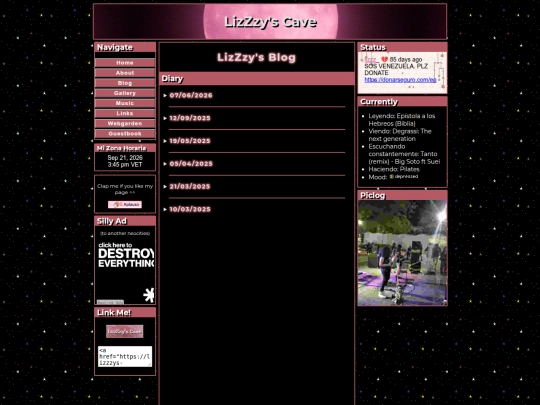 lizzzys-cave-blog screenshot