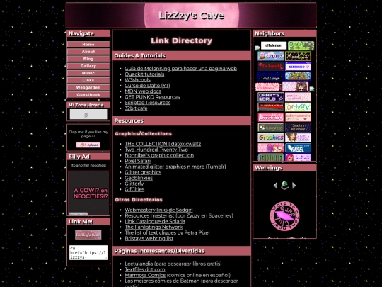 lizzzys-cave-links screenshot