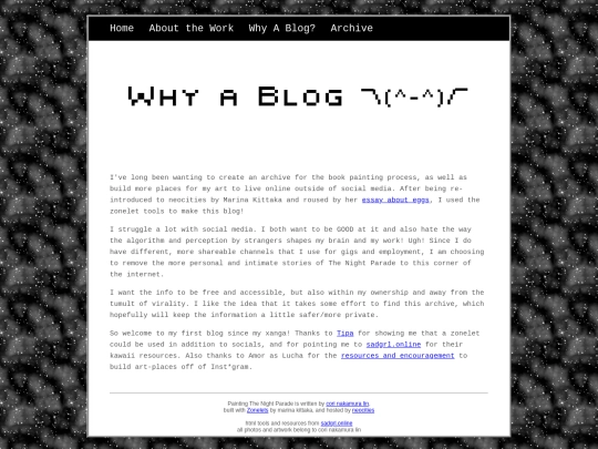 WhyABlog screenshot