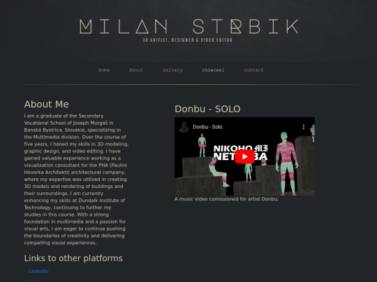 showreel screenshot