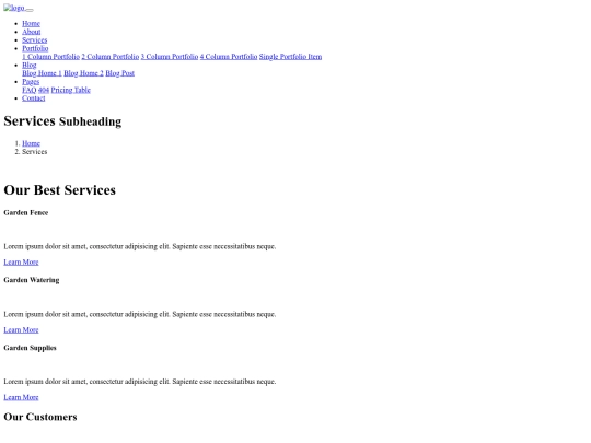 services screenshot