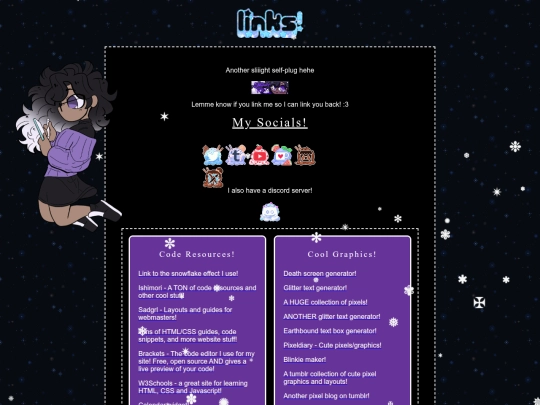 links screenshot
