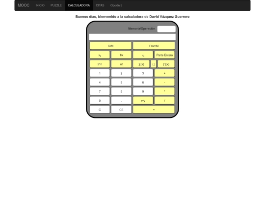 Bootstrap/calculadoraBootstrap screenshot
