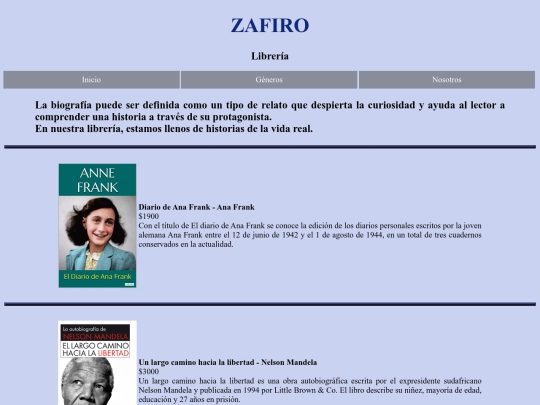 biografias screenshot
