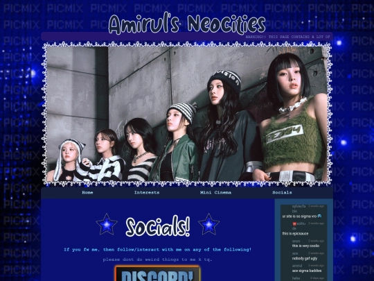 socials screenshot