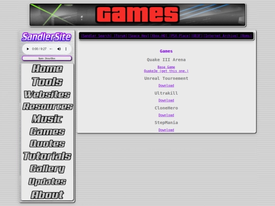 SandlerSite/Games screenshot