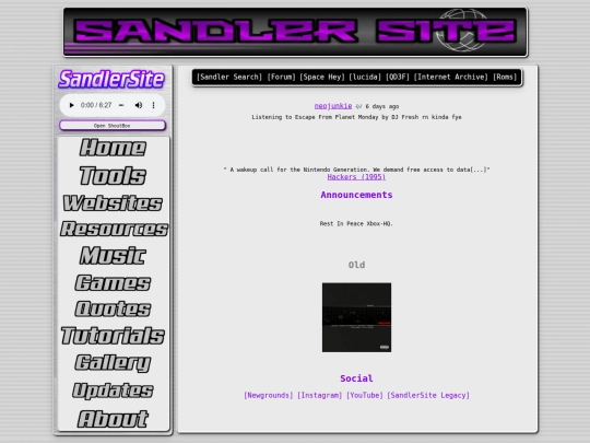 index screenshot