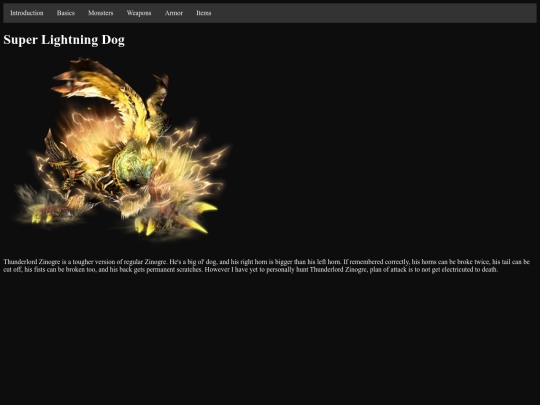 ThunderlordZinogre screenshot