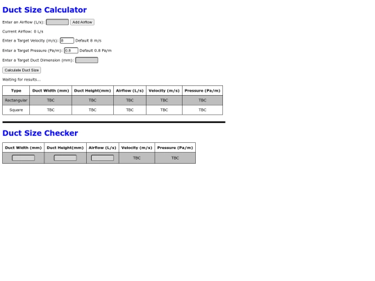 AC_Calcs/ductulator screenshot
