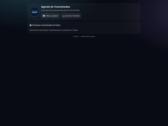 links/agenda screenshot