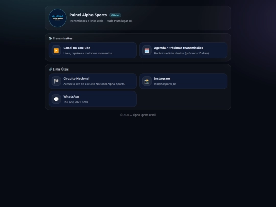 links screenshot
