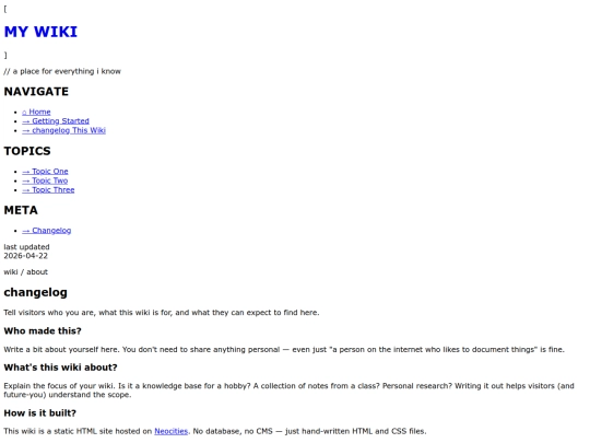changelog screenshot