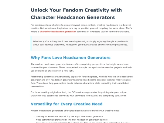 headcanongenerator screenshot