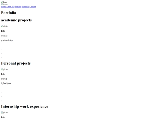 Portfolio screenshot