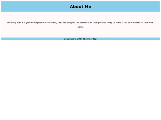aboutme screenshot