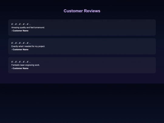reviews screenshot