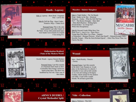 collections/cassettes screenshot