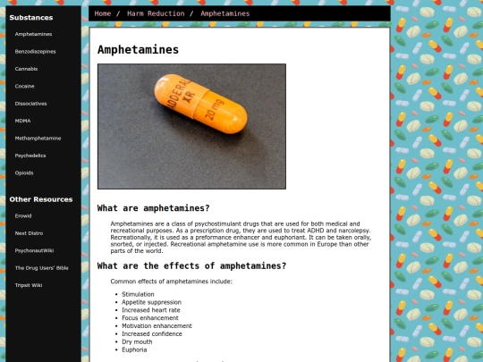 harmredux/amphetamines screenshot