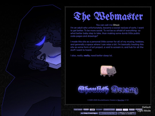 Webmaster screenshot