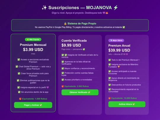 Suscripcines screenshot