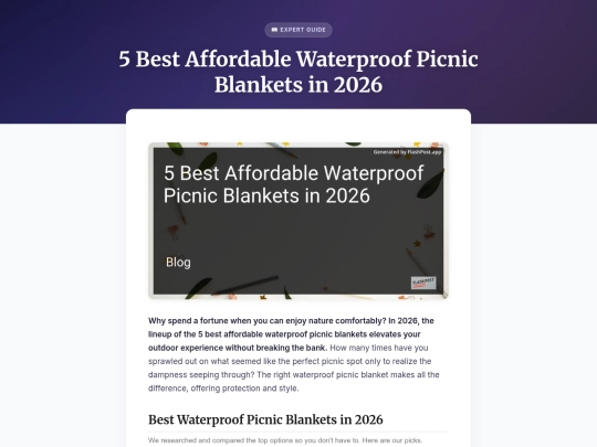 5-best-affordable-waterproof-picnic-blankets-in-2026 screenshot