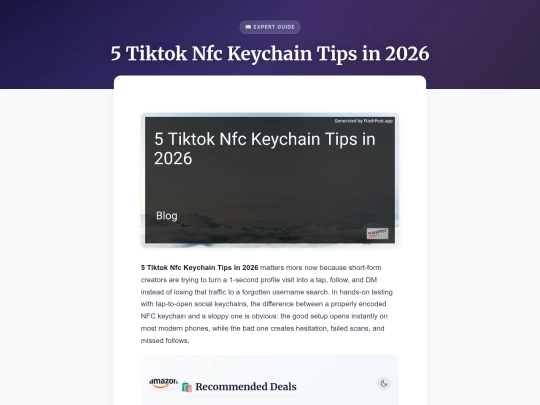 5-tiktok-nfc-keychain-tips-in-2026 screenshot