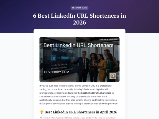 6-best-linkedin-url-shorteners-in-2026 screenshot