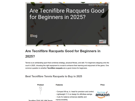 are-tecnifibre-racquets-good-for-beginners-in-2025 screenshot