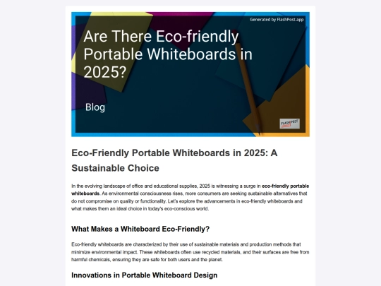 are-there-eco-friendly-portable-whiteboards-in-2025 screenshot