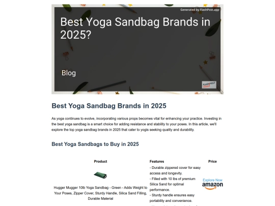 best-yoga-sandbag-brands-in-2025 screenshot