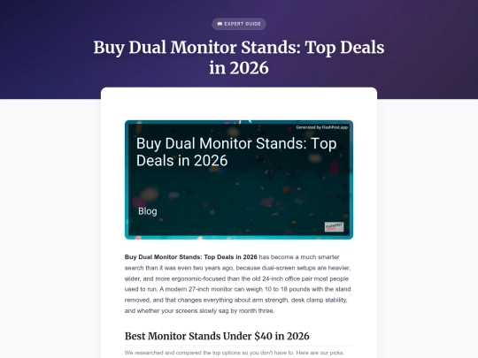 buy-dual-monitor-stands-top-deals-in-2026 screenshot