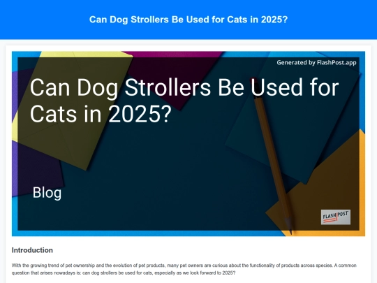 can-dog-strollers-be-used-for-cats-in-2025 screenshot